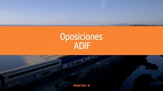 Oposiciones ADIF 🔸 MasterD [upl. by Tade918]