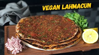 EV YAPIMI NEFİS VEGAN LAHMACUN TARİFİ 💯 [upl. by Attekal279]