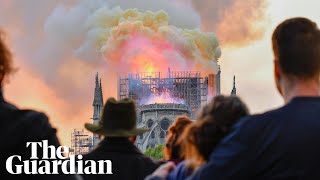 Notre Dame fire Paris mourns as Emmanuel Macron commits to rebuilding the famous cathedral [upl. by Irish]