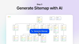 Step 3 Generate Sitemap with AI [upl. by Ydnahs]