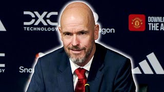 Erik ten Hag postmatch press conference  Manchester United 03 Liverpool [upl. by Anwahsiek]