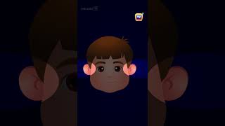 Head Shoulders Knees and Toes shorts chuchutv nurseryrhymes KidsSongs kidslearning kids [upl. by Sej]