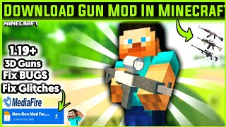 How To Download Gun Mod For Minecraft Pocket edition 119  gun mod minecraft [upl. by Aremaj612]