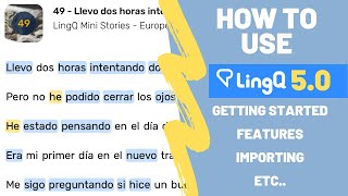 How to use LingQ NEW  Getting Started Guide to LingQ  Features  How to import Lessons on LingQ [upl. by Neira]