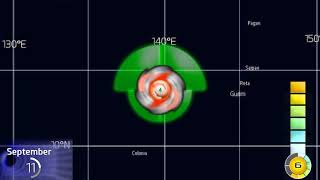 The track of Typhoon Mangkhut  Ompong [upl. by Calabresi]