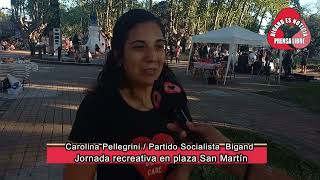 CAROLINA PELLEGRINI JORNADA RECREATIVA EN BIGAND PARTIDO SOCIALISTA [upl. by Ykciv]