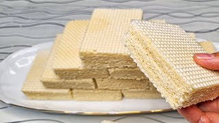 Homemade wafer recipehow to make wafers at home with 4 ingredients [upl. by Scheers]