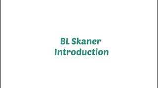 BL Skaner App  Introduction [upl. by Summons]