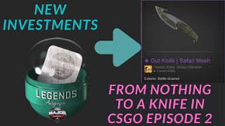 GOING FROM NOTHING To A KNIFE In CSGO 2020 WITH FREE CSGO SKINS Episode 2 Big Moves [upl. by Minica]