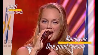 eurovision 1999 Netherlands 🇳🇱 Marlayne  One good reason ᴴᴰ [upl. by Onairot552]