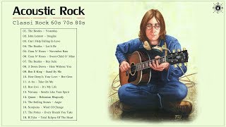 Acoustic Classic Rock 60s 70s 80s  Classic Rock Greatest Hits Playlist [upl. by Ettelrats]