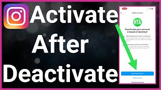 How To Reactivate Instagram Account After Temporarily Deactivated [upl. by Daus]