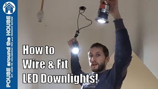 How to install downlightersdownlights LED downlight installation [upl. by Leksehc855]