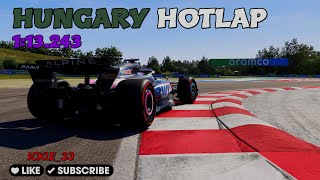 F1 24 Hungary Hotlap With Setup  113243 [upl. by Lyrej631]