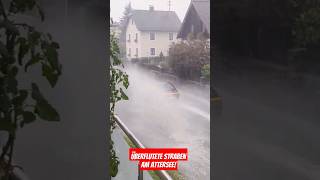 Überflutungen am Attersee nach Heftigen Unwettern mit Hagel attersee viralvideo heavyrain hail [upl. by Blanka]