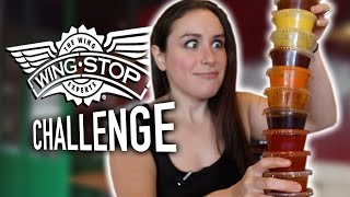 WE TRY EVERY SAUCE AT WINGSTOP [upl. by Parette]