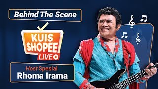 Kuis Shopee LIVE dengan Host Spesial Rhoma Irama  Behind the Scenes [upl. by Leyes]