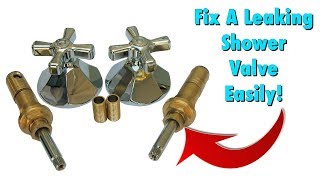 How To Repair amp Replace A Shower Faucet Valve Easy DIY Fix [upl. by Niko71]