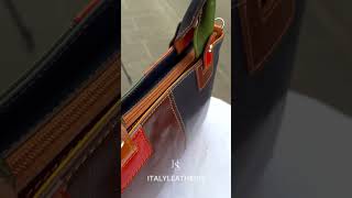 Italian Handmade Leather Tote Bag Elegance and Craftsmanship from Florence [upl. by Iaoh756]