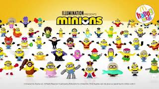 MCDONALDS ILLUMINATION PRESENT MINIONS HAPPY MEAL 2020 TOYS [upl. by Malan]