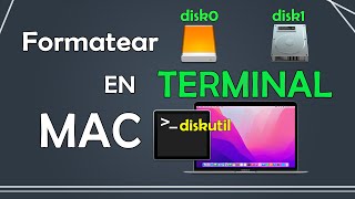 Como formatear un disco duro o USB en terminal de MAC [upl. by Nnaylrebmik216]