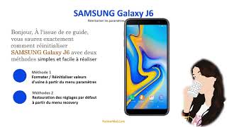 Samsung Galaxy J6  Comment réinitialiser et formater samsung J6 Bloqué  Remettre a zero galaxy j6 [upl. by Einal]