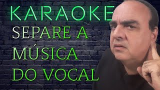 Como Separar a Voz da Música EM VÍDEO OU TRILHA SONORA PROGRAMA GRÁTIS E MUITO FÁCIL [upl. by Sirroned]