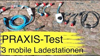 Großer Praxis  Test von mobilen Ladestationen für EAutos goe Charger Juicebooster 2 und NRGkick [upl. by Anayia]