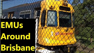 Queensland Rail EMUs around Brisbane  20082014 [upl. by Locke]