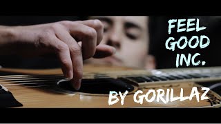 GORILLAZ  FEEL GOOD INC Percussive Fingerstyle guitar cover  Karol Muskała [upl. by Idissak]