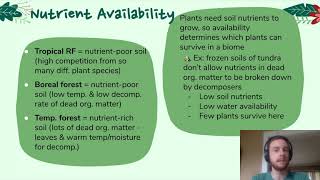 APES Video Notes 12  Terrestrial Biomes [upl. by Sanferd]