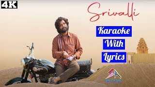 Srivalli Low Scale Clean Karaoke With Lyrics  Hindi Song Karaoke  Pushpa Movie  Latest Karaoke [upl. by Atikaj]