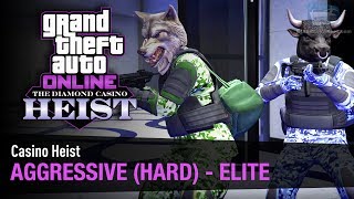 GTA Online Casino Heist quotAggressivequot 2Players Elite amp Smash amp Grab in Hard Mode [upl. by Hsizan]