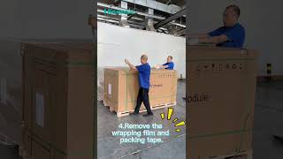 Hisense HVAC  Unpacking HiPower Series PV Modules [upl. by Yehtomit]