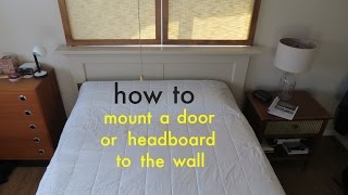 How to ● Easily Attach a Headboard to the Wall with a French Cleat [upl. by Betthel932]