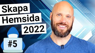 SKAPA HEMSIDA 2022  DEL 5 Designa startsida Bygga hemsida i Wordpress steg för steg [upl. by Relyat889]