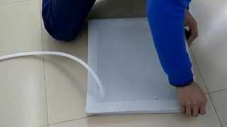 Howto Close the Silicone Vacuum Bag for safety laminated glass glazing [upl. by Theis]