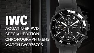 IWC Aquatimer PVD Special Edition Chronograph Mens Watch IWC376705 Review  SwissWatchExpo [upl. by Acirat]