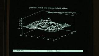 VT330 Gnuplot 3D Surface using REGIS Graphics [upl. by Ojaras]