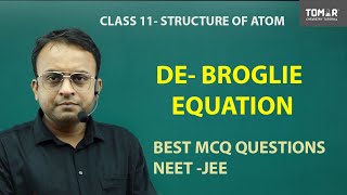 De broglie equation  wave nature of matter  structure of atom  class 11 [upl. by Salangi102]