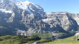 Riding the Wengernalpbahn uphill to Kleine Scheidegg [upl. by Valencia]