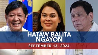 UNTV Hataw Balita Ngayon  September 13 2024 [upl. by Skantze956]