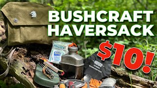 10 Bushcraft Haversack  Military Surplus For Bushcrafting [upl. by Hameerak305]