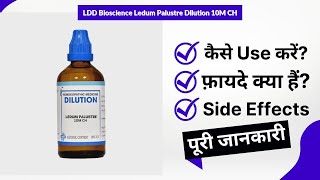 LDD Bioscience Ledum Palustre Dilution 10M CH Uses in Hindi  Side Effects  Review [upl. by Htiel]