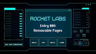 Rocket Labs 001 Removable Pages [upl. by Phyllida]