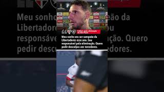 Calleri se colocou como responsável pela eliminação do São Paulo na Libertadores [upl. by Bartolome]