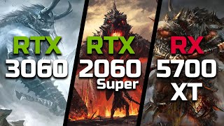 RTX 3060 vs RTX 2060 Super vs RX 5700 XT  Test in 8 Games [upl. by Oswald]