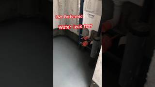 Water Leak Test in Toilets  waterproof [upl. by Laurella]