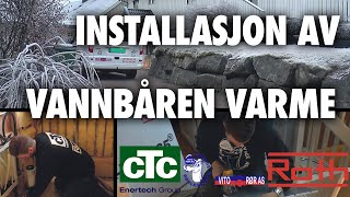 Hvordan installere vannbåren varme i gulvet  CTC Ferrofil med Roth Nordic [upl. by Johathan]