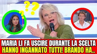 UOMINI E DONNE  MARIA SBOTTA E LI FA USCIRE DURANTE LA SCELTA AVETE INGANNATO TUTTI BRANDO HA [upl. by Chilcote]